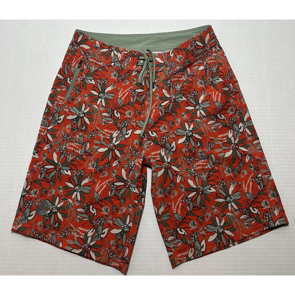 Stio Swim Trunks Men's Board Shorts Size 30x19 All Over Print UPF Outdoors EUC
